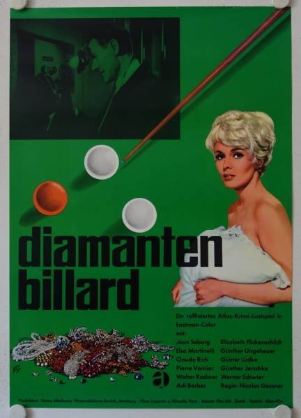 Diamantenbillard originales deutsches Filmplakat